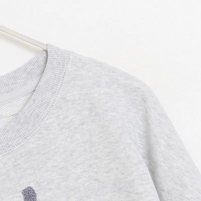 Women's Embroidered Crewneck Sweatshirt
