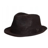 Men's Genuine Leather Cowhide Fedora Hat