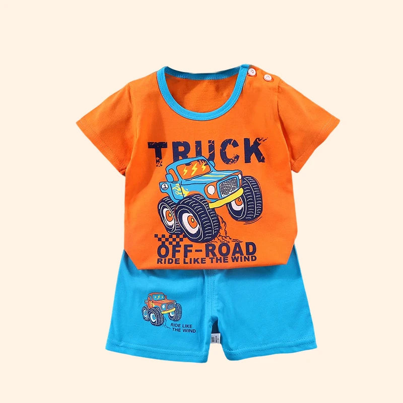 Kids' 100% Cotton Summer Set