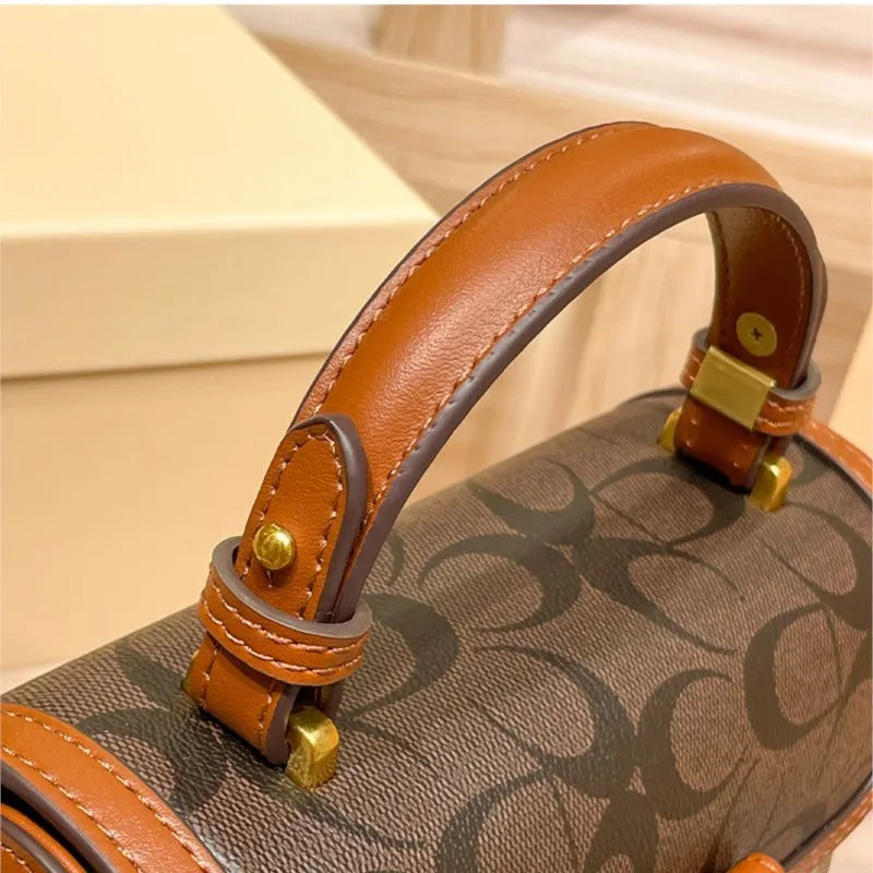 Carriage Emblem Crossbody Box Bag