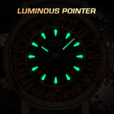 LIGE Men's Rotating Dial Quartz Watch — Luminous, Waterproof, Creative Design