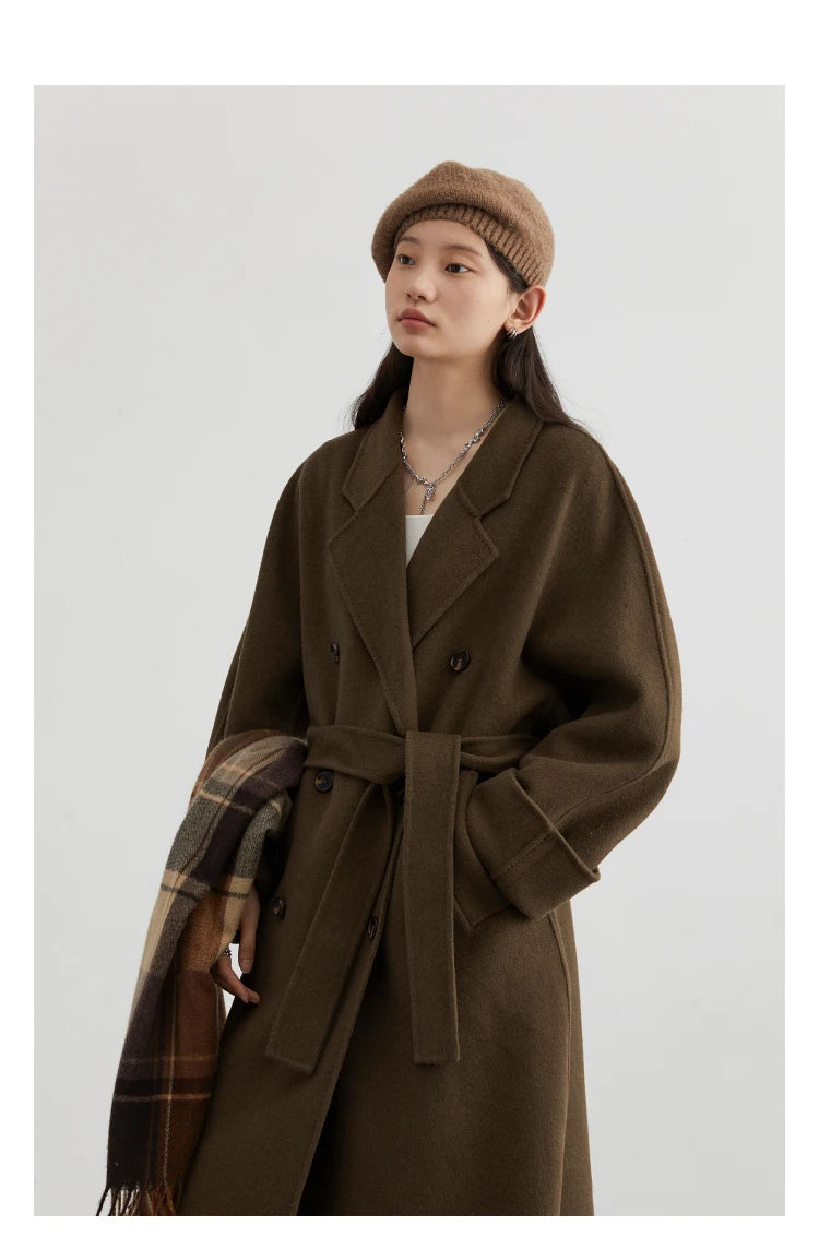 Retro Double-Sided Woolen Overcoat