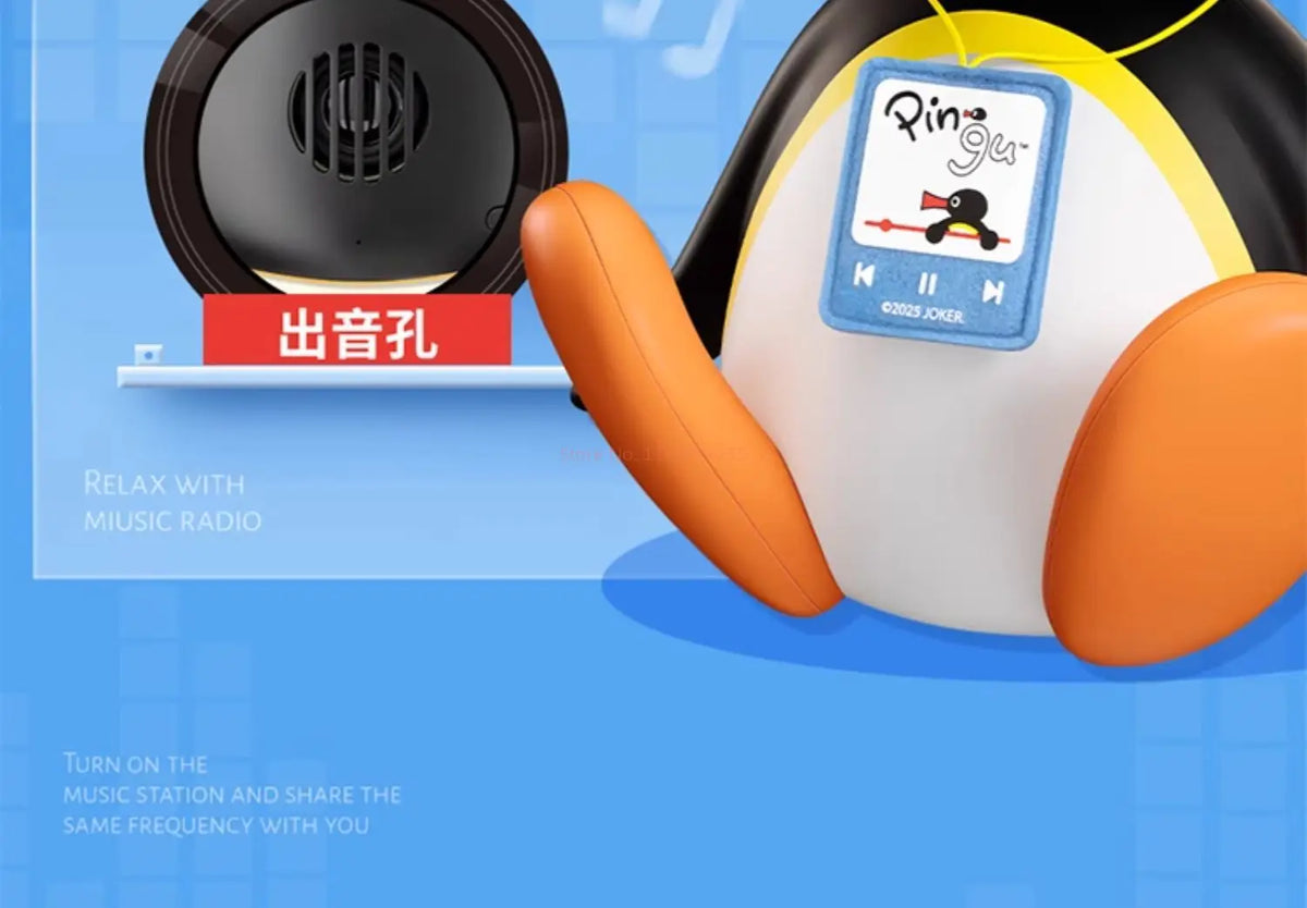 Pingu Bluetooth Speaker Plush Doll – Head-Bobbing