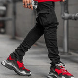 Men's Slim Fit Stretch Denim Cargo Jeans
