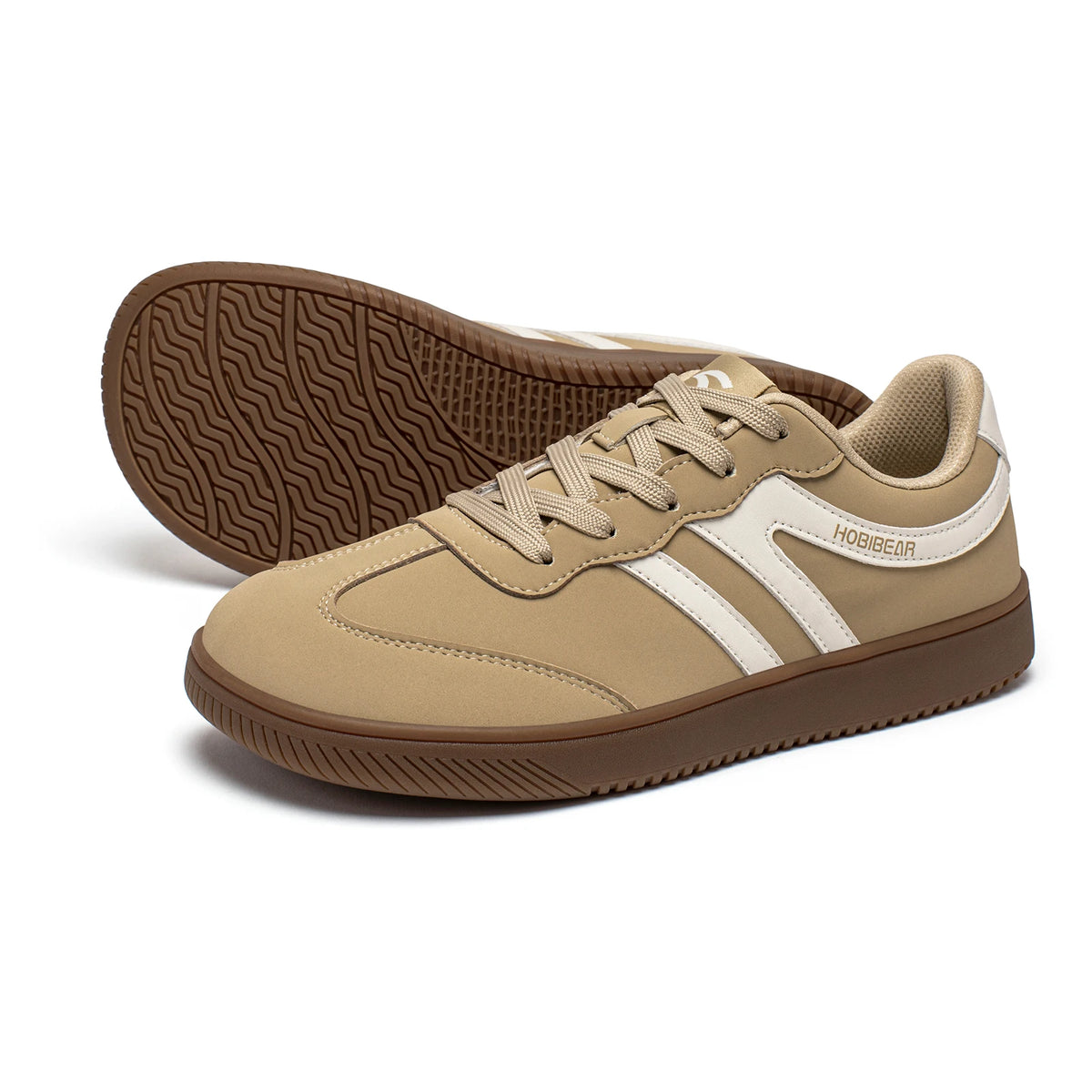 HOBIBEAR Wide Toe Lace-Up Sneakers