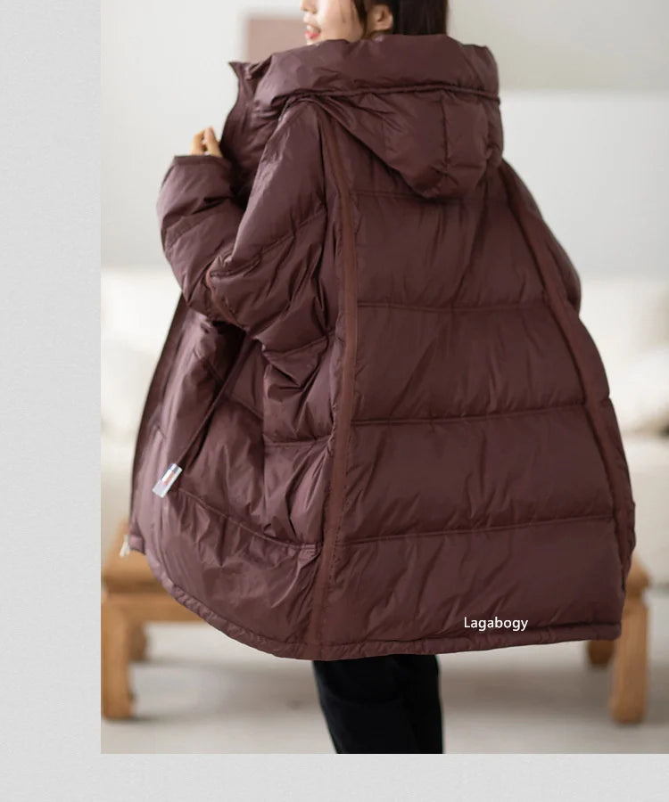 Women’s Oversized White Duck Down Puffer