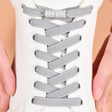 8mm Elastic No-Tie Shoelaces with Button Lock