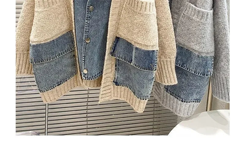 Layered Denim Jacket | Autumn/Winter Mixed-Media Streetwear