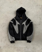 Streetwear Y2K Zip Up Hoodie Men Women New Style Gothic Long Sleeve Jacket Sweatshirt Harajuku Hip Hop Oversized Hoodie Clothes