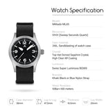 Militado New ML05 Sweep Seconds Movement VH31 Sapphire Super-LumiNova  BGW9 High Transparency AR Coated 38mm Vintage Watches