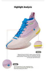 361 Degrees Joker 1 Men Basketball Shoes New Leather Breathable Shock-Absorbing Non-slip Wear-resistant Male Sneakers 672511104F