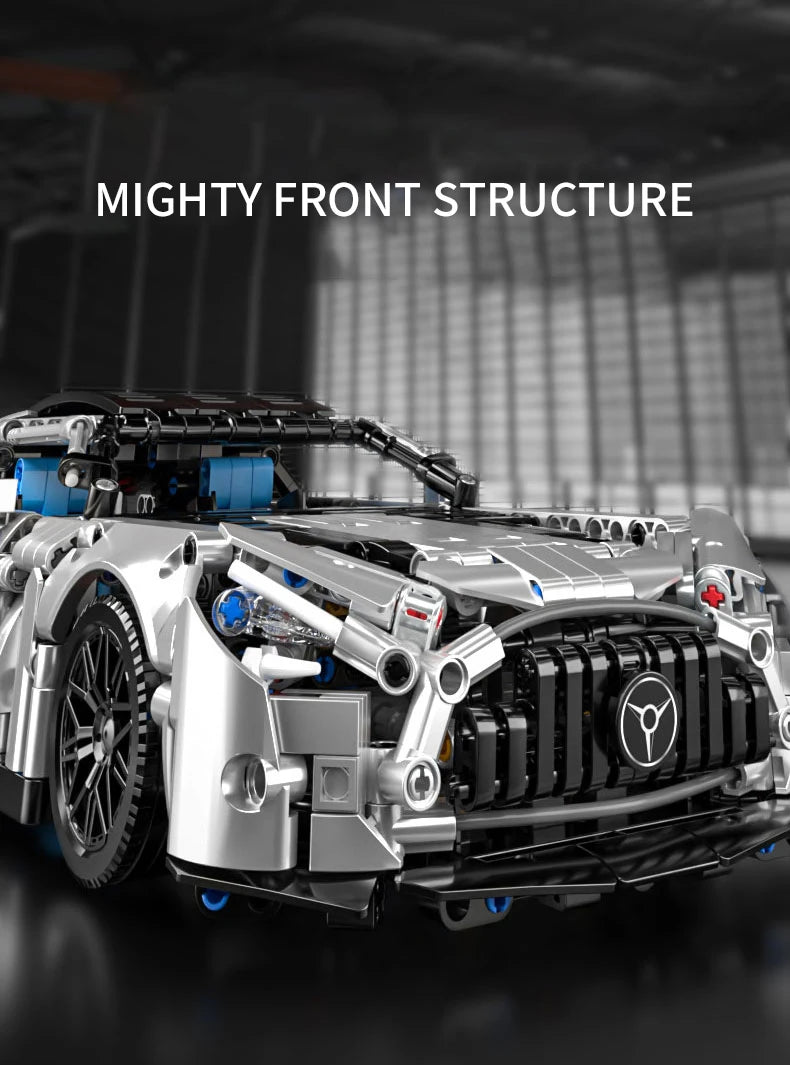 1310 PCS Racing Car Building Blocks Set, 1:14 Scale Technical Sports Vehicle Model Kit for Adults, Assembly Toys Birthday Gifts
