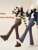 Women's Fleece-Lined High Waist Flare Leggings