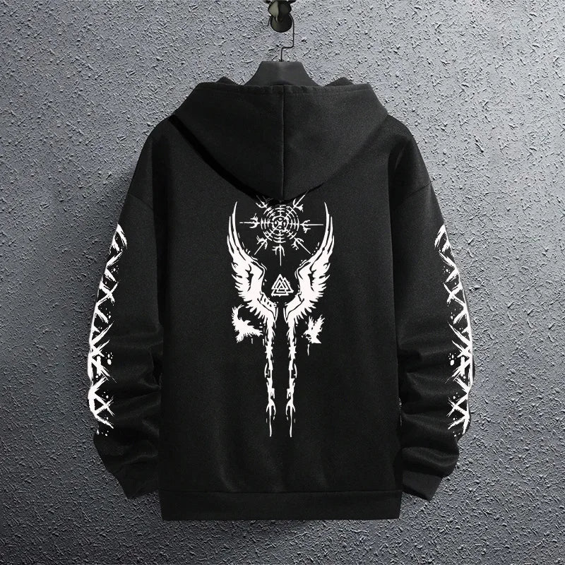 Men’s Classic Black Pullover Hoodie
