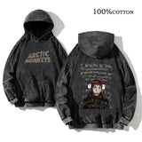 Retro Arctic Monkeys Printed Hoodie | Vintage Rock Streetwear