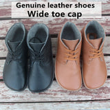 Barefoot Leather Boots with Wool Lining