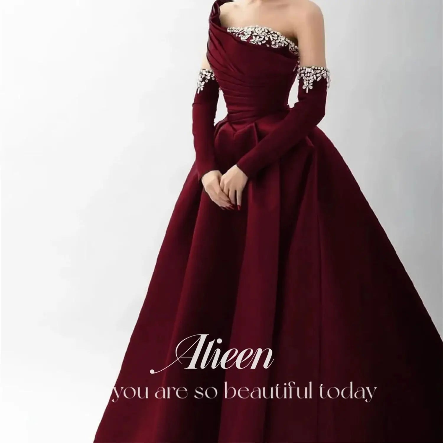 Aileen Satin Sweetheart Ball Gown | Formal Evening Dress