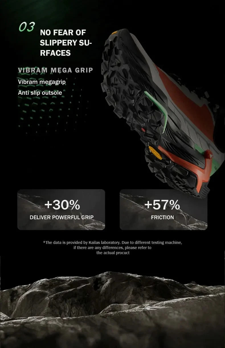 KAILAS FUGA DU Trail Running Shoes Men's Sandproof Powerful Grip Anti-slip Outdoor Breathable Sneakers Athletic Shoes KS2413111