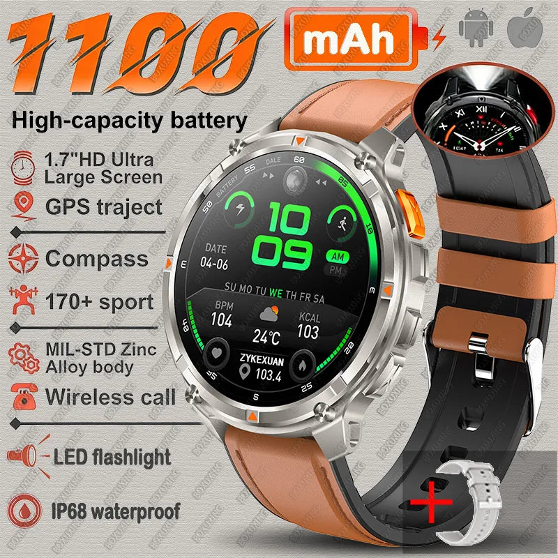 T-REX3 Ultra 1100mAh GPS Smart Watch for Men