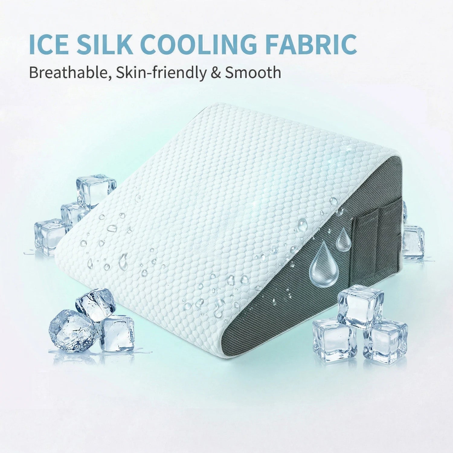 Wedge Pillow for Sleeping Acid Reflux After Surgery Triangle Elevated Pillow for Bedside Dormitory Office Air Layer Foam