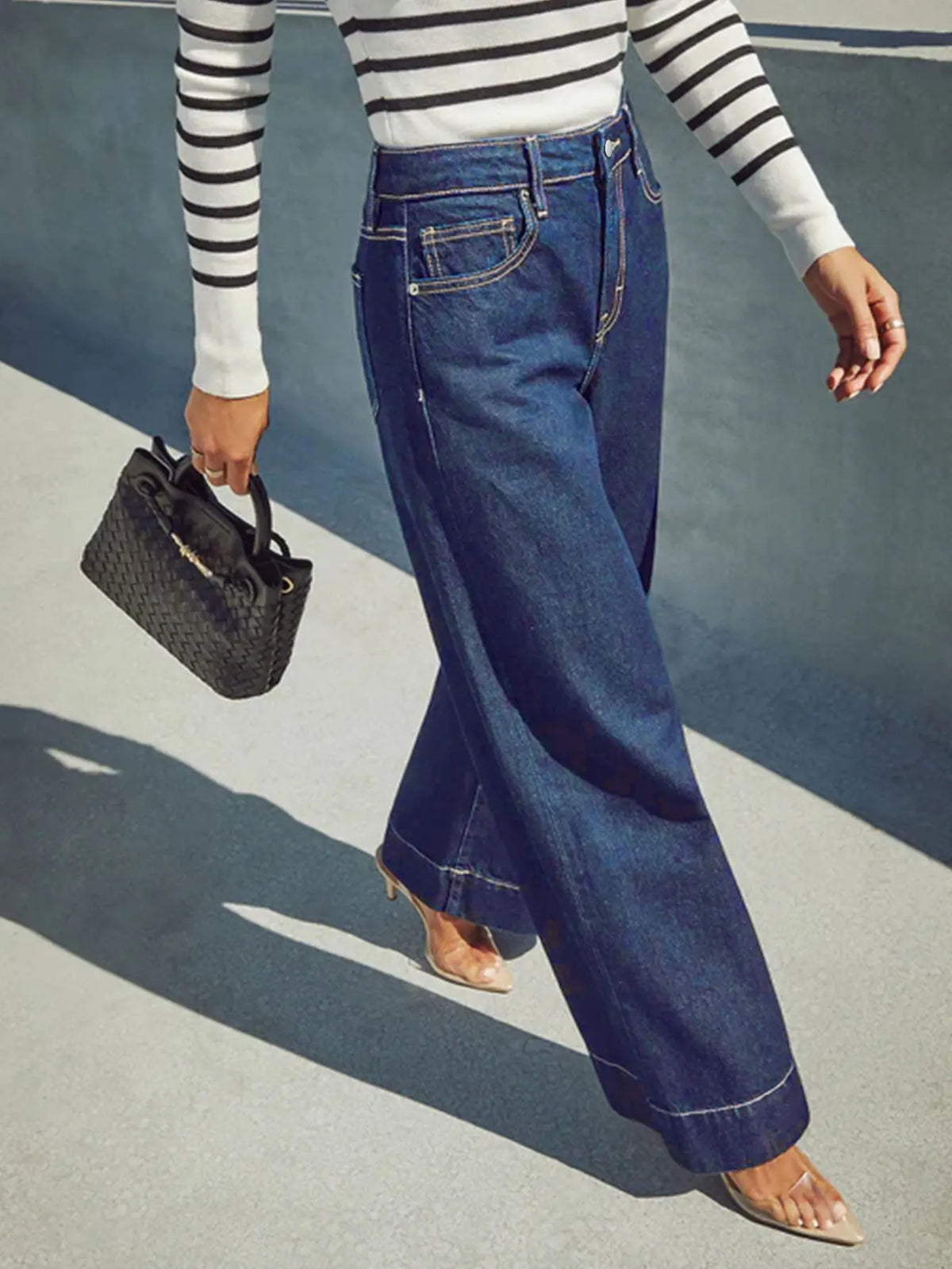 Classic High-Rise Wide-Leg Jeans