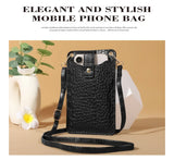 Women Mini Bag PU Leather Crossbody Purse Wallet Shoulder Pouch Mobile Phone Bag