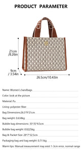 CH Fashion Monogram Print High Quality Metal Logo Casual Light Luxury Brand Designer 2026 New Women's Handbag