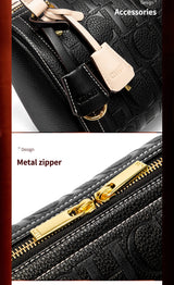 Fashion Classic Women's Boston Bag Autumn Winter New Collection 2025 Letter Design Shoulder Bag Texture Shoulder Bag