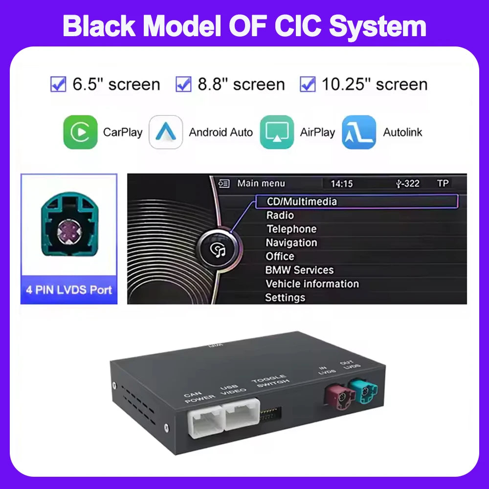 ANYFAR Wireless CarPlay & Android Auto for BMW NBT/CIC