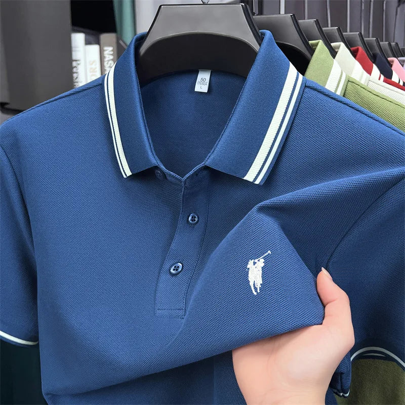 Men's Premium Cotton Polo Shirt | Embroidered Classic Fit