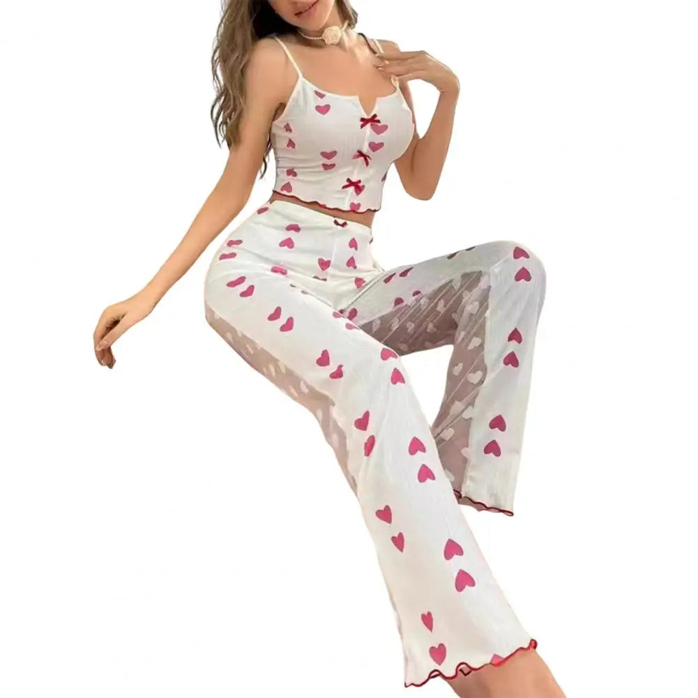 Heart Print Homewear Set