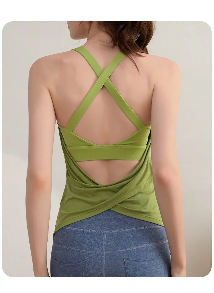 Trendy Two-Piece Yoga Set | High-Impact Sports Bra & Performance Leggings