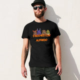 Men's Oversized Noche Con Alfredo Graphic T-Shirt
