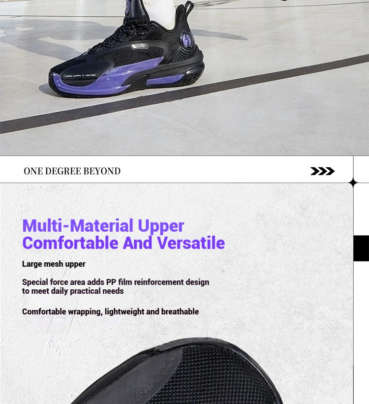 361 Degrees GOEY 2.0 Men Basketball Shoes Breathable Guard Cushioning Wear Resistant Protection Ankle Male Sneakers 672511117