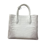 Himalayan Crocodile Belly Leather Women's Structured Handbag