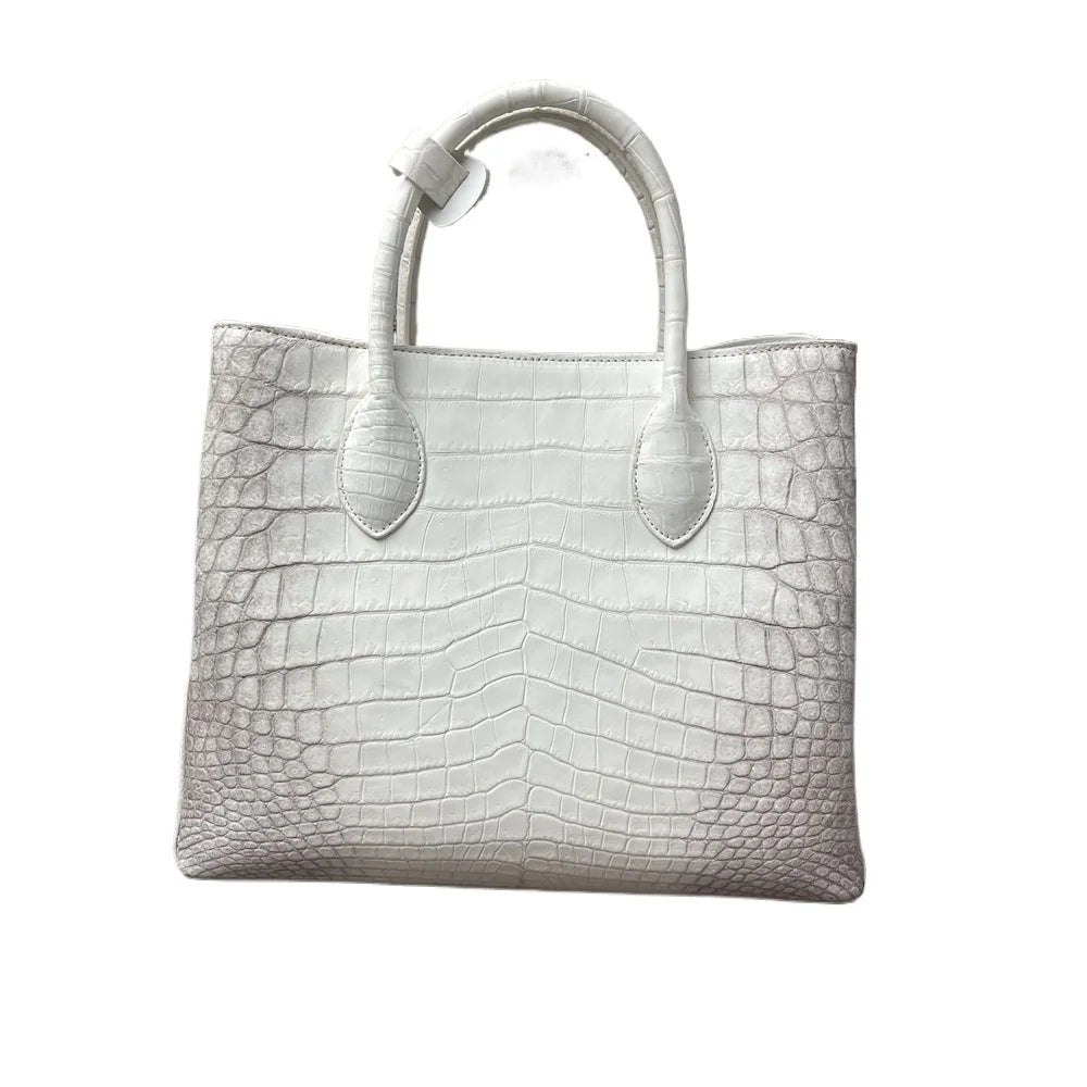 Himalayan Crocodile Belly Leather Women's Structured Handbag
