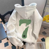 Women’s Oversized American Print Hoodie