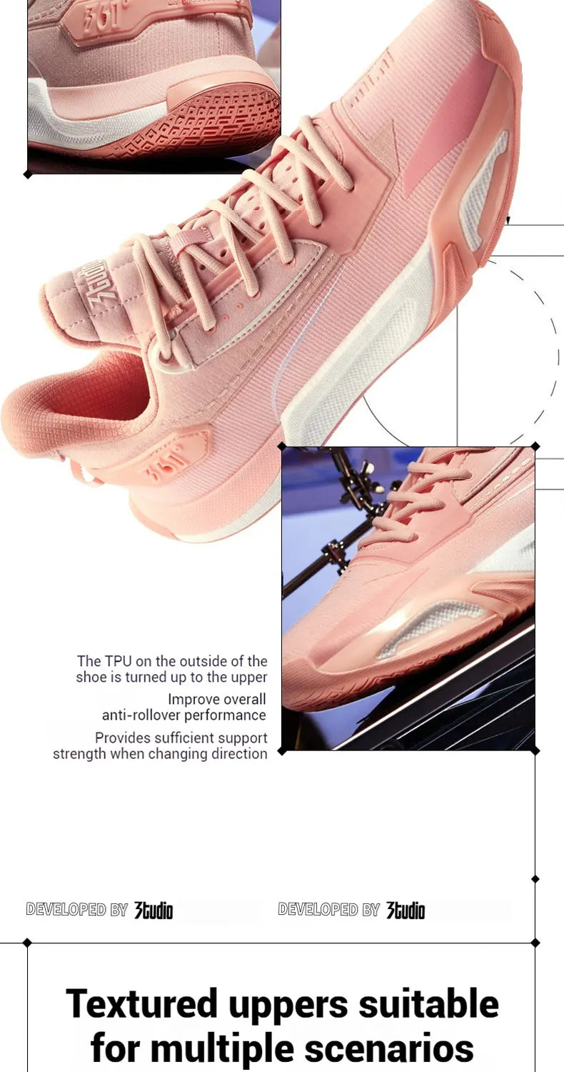 361 Degrees Genesis Men's Basketball Shoes Profssional Training Light Breathable Wear-resistant Non-slip Male Sneakers 672511111