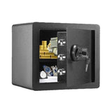 SucceBuy 1.2/0.5 Cubbic Fit Electronic Safe Deposit Safe Box W/ Digital Access & Override Keys for Money Gun Jewelry Document