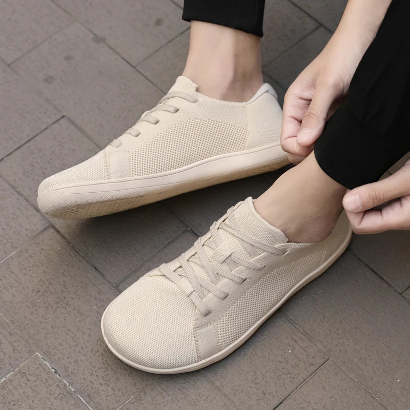 Summer Men's Casual Sports Shoes, Men's and Women's Wide Version Barefoot Shoes Outdoor Running Casual Shoes, Minimalist Shoes