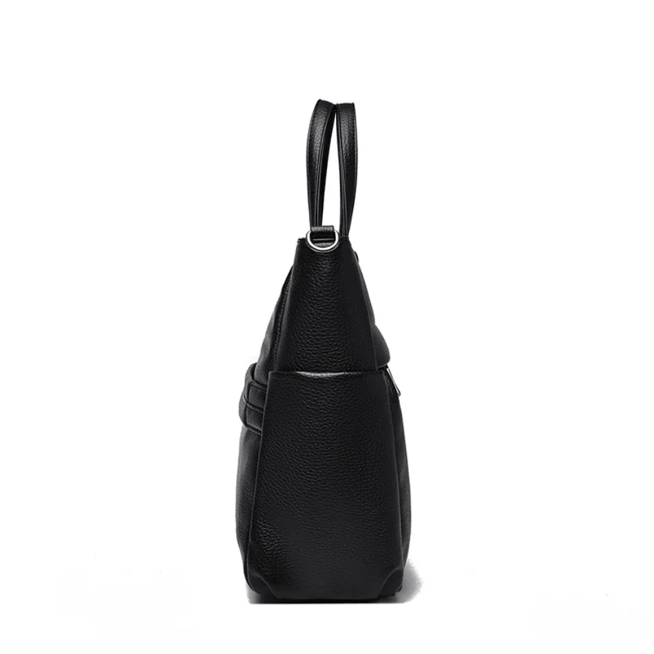 14'' Laptop Business Commuting Handbag Top Quality Materials Ladies Handbag Female Shoulder Bag Put in A4 Magazine and Notebook