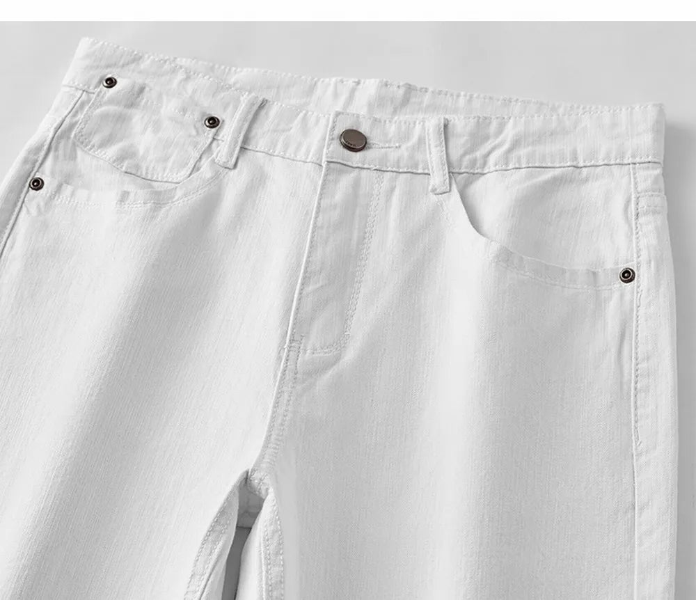 Men's Slim Fit Stretch Denim Jeans | Classic Straight Cut