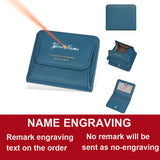 Fashionable Mini Women Wallet Name Engraving High-Quality Card Holder Simple Short Female Coin Purse Small Ladies Purse