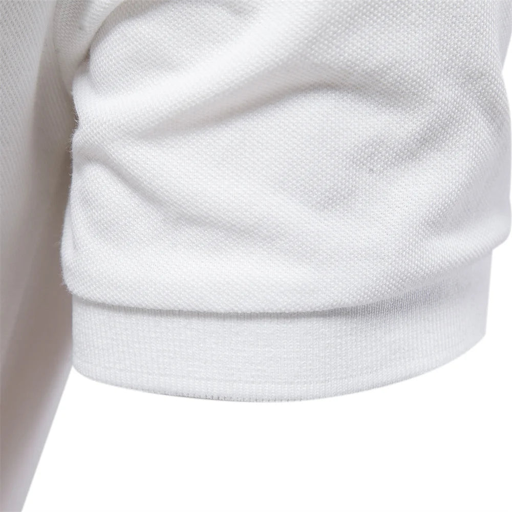 Men's Cotton Polo Shirt – Solid Colors, Relaxed Fit