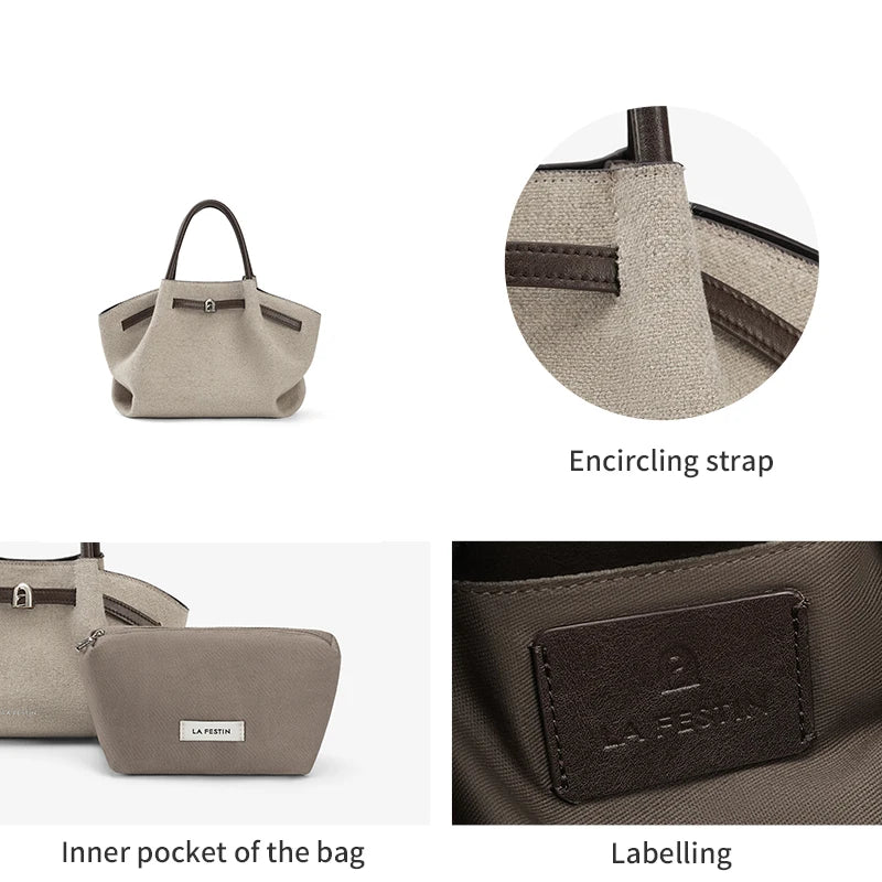 LA FESTIN Original Brand Women Bag 2025 Trend Large Handbag High End Bag Shoulder Bag Tote Bags Crossbody Bag