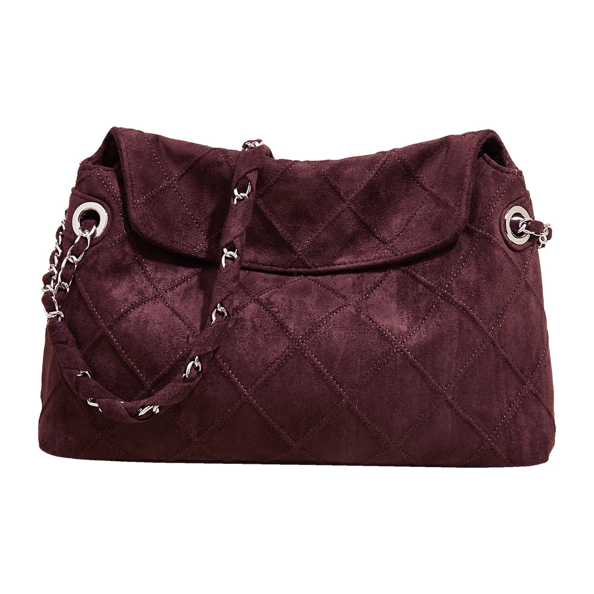 LAORENTOU Fabric Women's Strap Shoulder Bag Advanced Retro Underarm Large Capacity Fashion Quilted Handbag for Women Cossbody