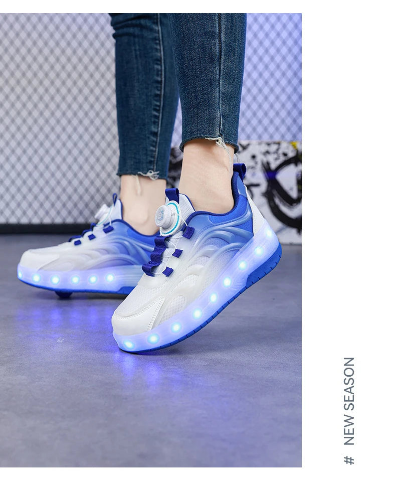 LED Light-Up Roller Skate Shoes