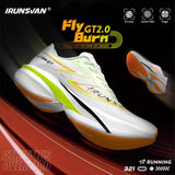 IRUNSVAN T800 Carbon Plate Running Shoes - Lightweight Racing Shoes for Men & Women - Marathon Training, Cushioned & Anti-Slip