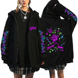 Arcane Jinx Graffiti Zipper Hoodie