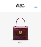 BAFELLI HANDBAG 2026 WOMEN'S NEW CROSSBODY LEATHER PURSE EVENING BAG CROCODILE GRAIN DESIGNER BUCKET CAT LUXURY BRAND FASHION